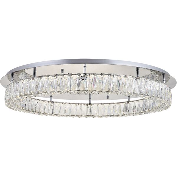 Elegant Monroe LED Light Flush Mount Chrome